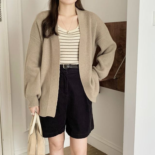 V-Neck Basic Cardigan