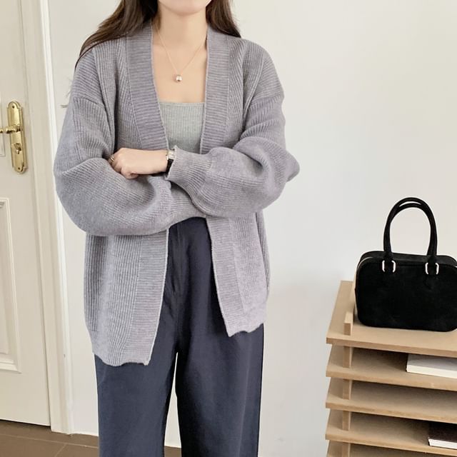 V-Neck Basic Cardigan
