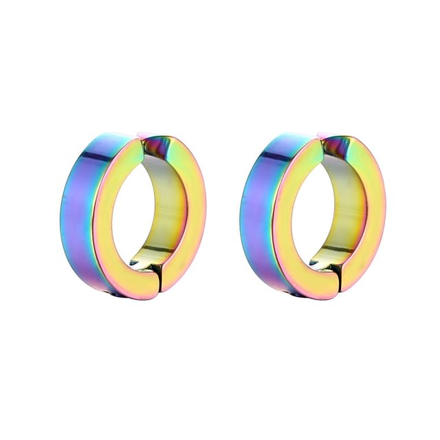 Round Huggie Earring