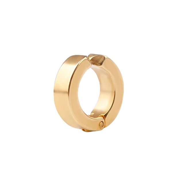 Round Huggie Earring