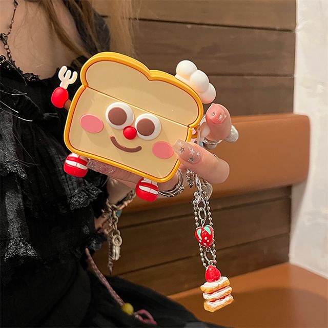 Toast AirPods / Pro Earphone Case Skin / Charm / Set