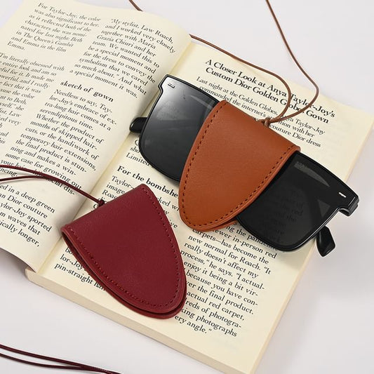 Pouched Necklace Faux Leather
