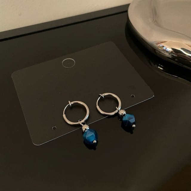 Faux Gemstone Stainless Steel Drop Earring / Set