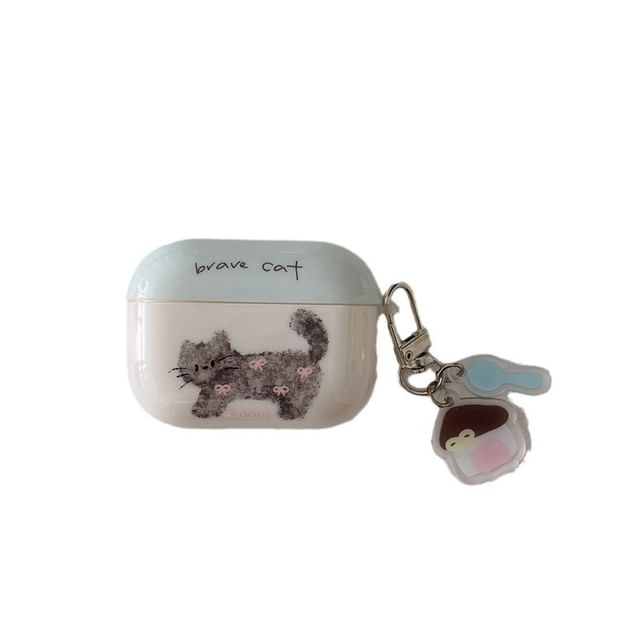 Cat AirPods / Pro Earphone Case Skin / Charm / Set