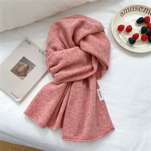 Dotted Knit Scarf