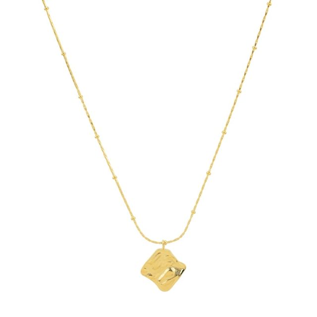 Asymmetrical Metallic Necklace