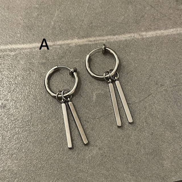 Stainless Steel Drop Earring (Various Designs)
