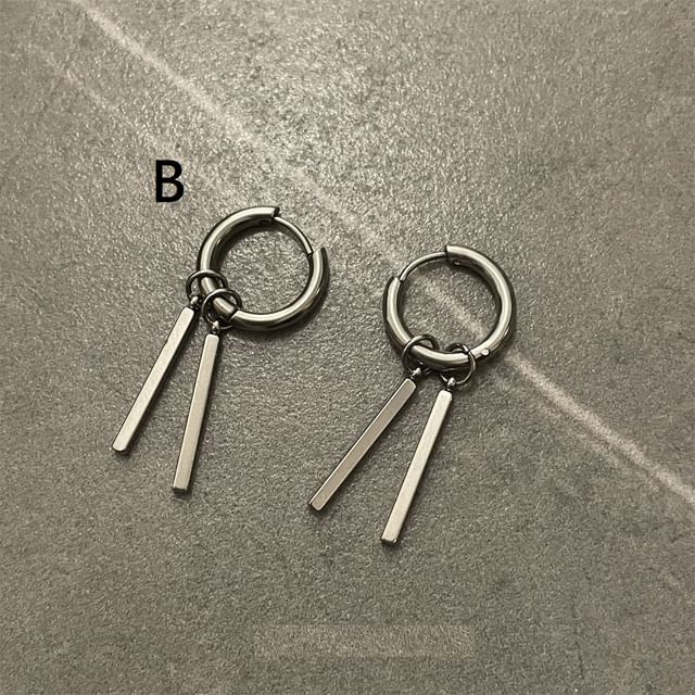 Stainless Steel Drop Earring (Various Designs)