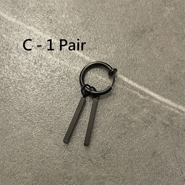 Stainless Steel Drop Earring (Various Designs)