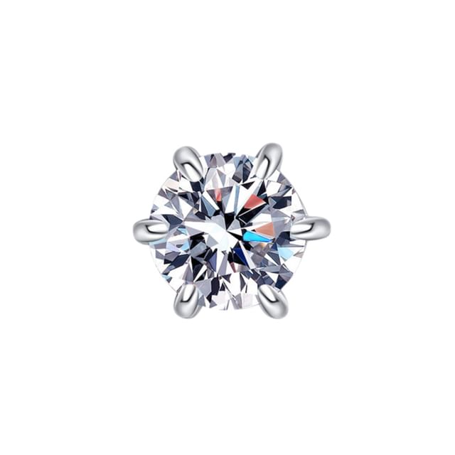 Moissanite / Rhinestone S925 Sterling Silver Magnetic Earring / Set