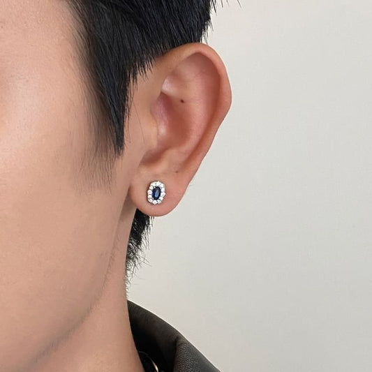 Rhinestone Alloy Stud Earring