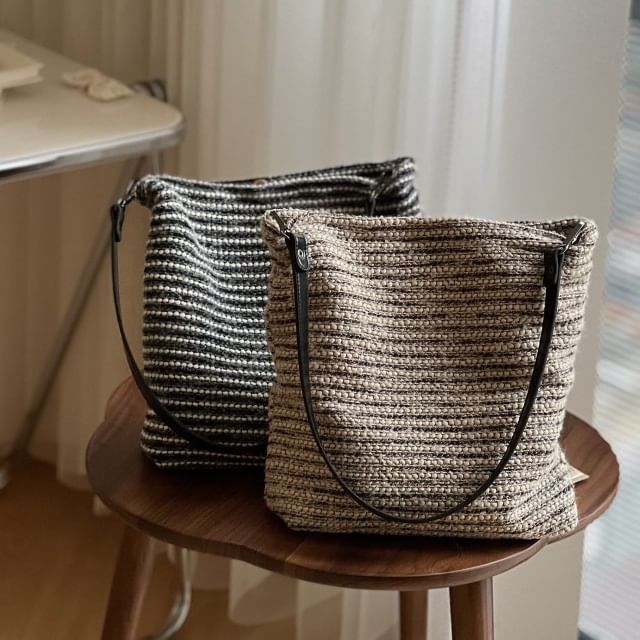 Striped Shoulder Bag