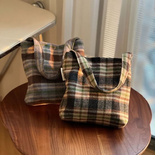 Plaid Shoulder Bag