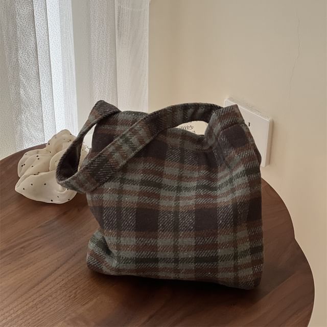 Plaid Shoulder Bag