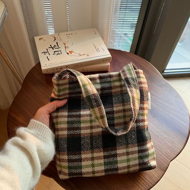 Plaid Shoulder Bag