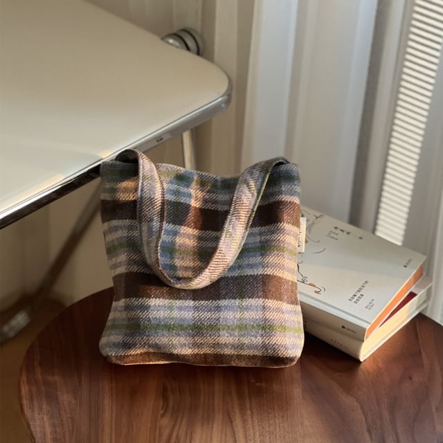 Plaid Shoulder Bag