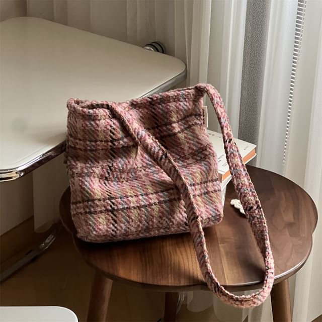 Plaid Tote Bag / Crossbody Bag / Shoulder Bag