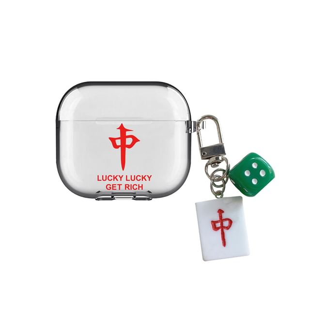 Mahjong AirPods / Pro Earphone Case Skin with Charm