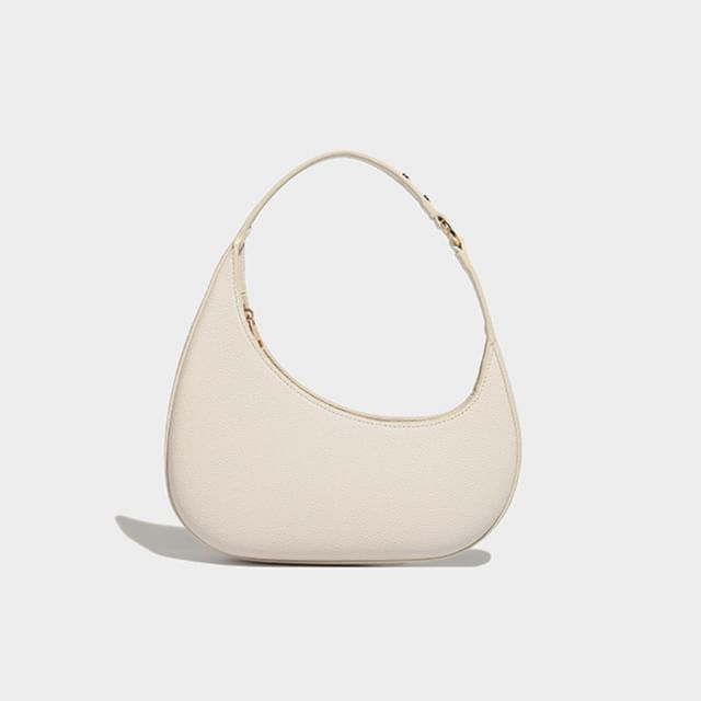 Faux Leather Asymmetrical Shoulder Bag