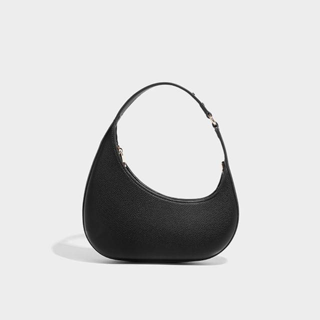 Faux Leather Asymmetrical Shoulder Bag