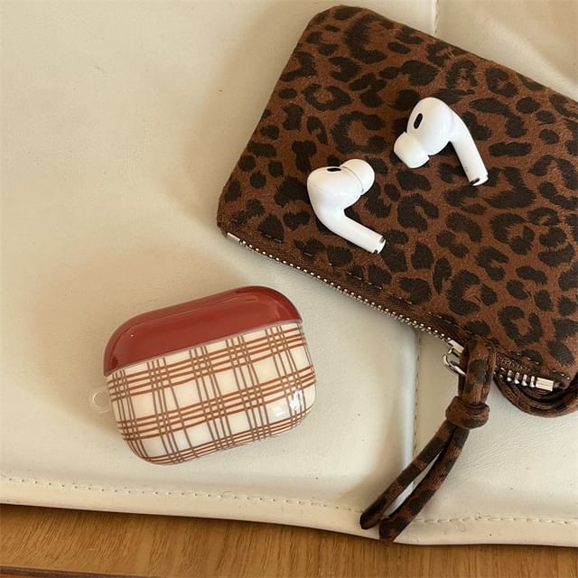 Plaid AirPods / Pro Earphone Case Skin / Strap / Set