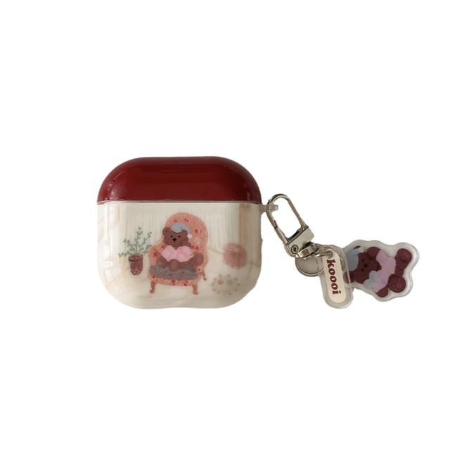 Bear AirPods / Pro Earphone Case Skin / Charm / Set