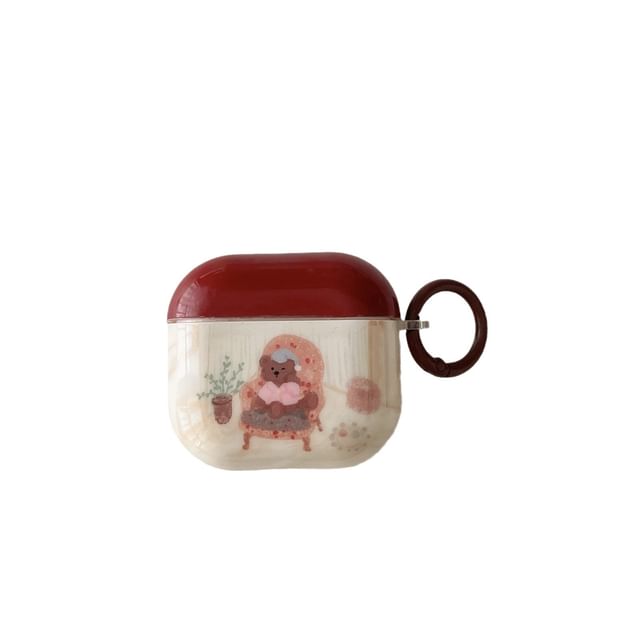 Bear AirPods / Pro Earphone Case Skin / Charm / Set