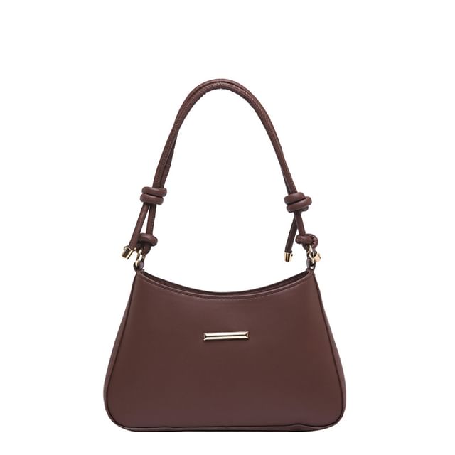 Knot Faux Leather Shoulder Bag