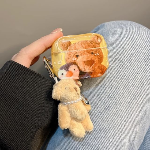 Bear AirPods / Pro Earphone Case Skin / Charm / Set