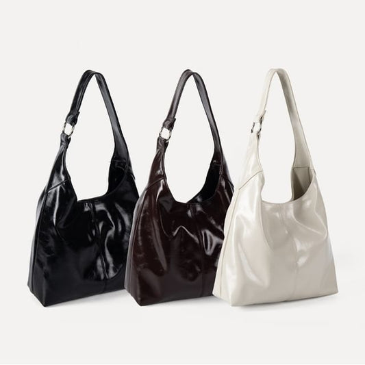Faux Leather Shoulder Bag