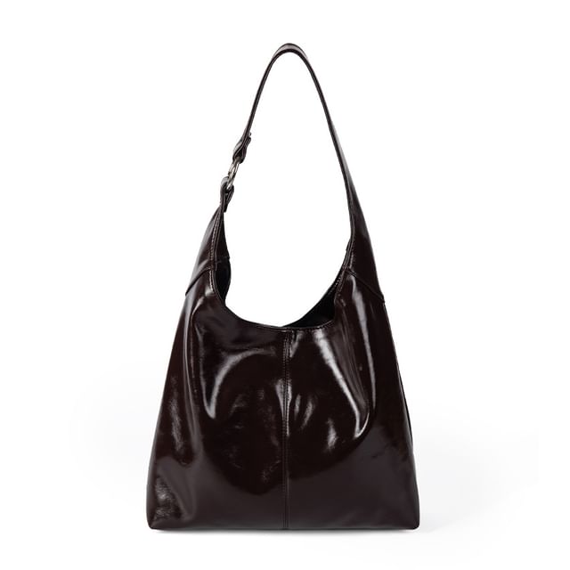 Faux Leather Shoulder Bag