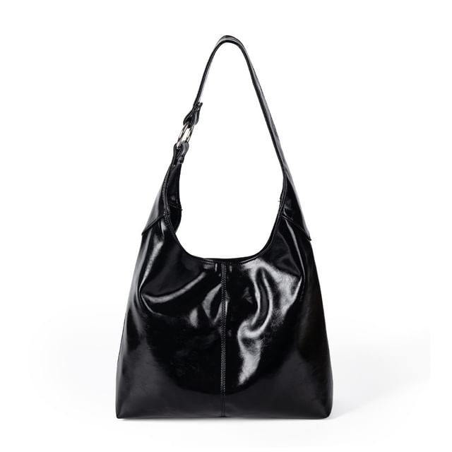 Faux Leather Shoulder Bag