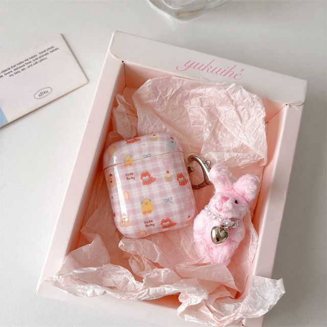 Animal Plaid AirPods / Pro Earphone Case Skin / Charm / Set