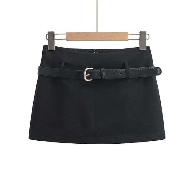 Elevated Waist Classic Pencil Skirt Ensemble with Cinch Belt