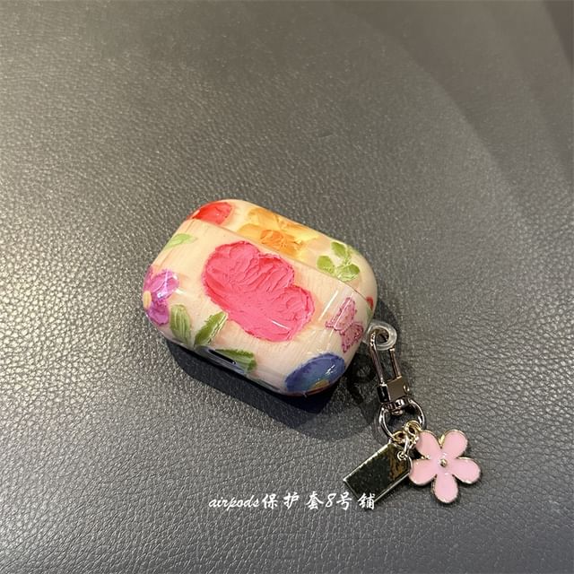 Floral AirPods / Pro Earphone Case Skin / Charm / Set