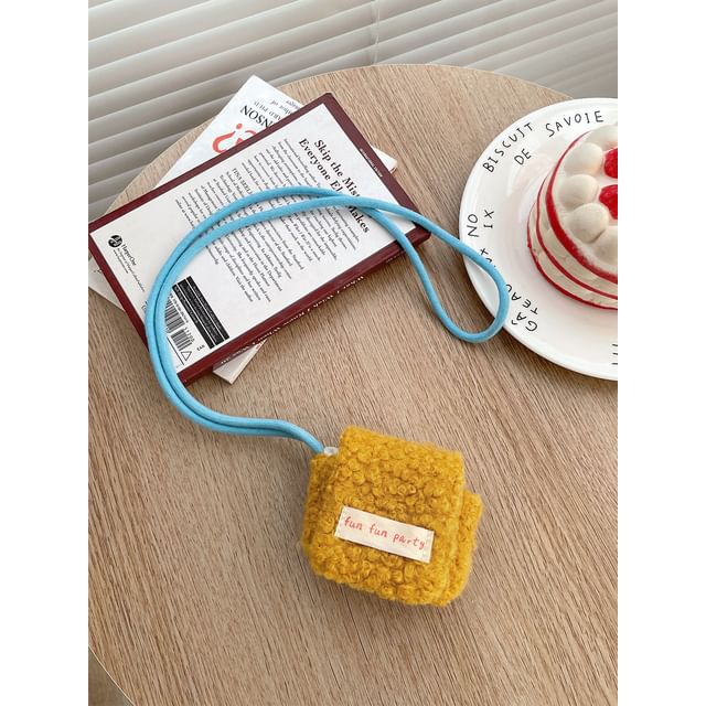 Lettering Applique Chenille AirPods / Pro Earphone Case Skin / Strap / Set (Various Designs)