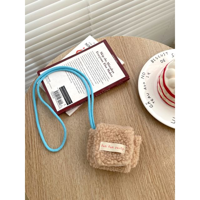 Lettering Applique Chenille AirPods / Pro Earphone Case Skin / Strap / Set (Various Designs)