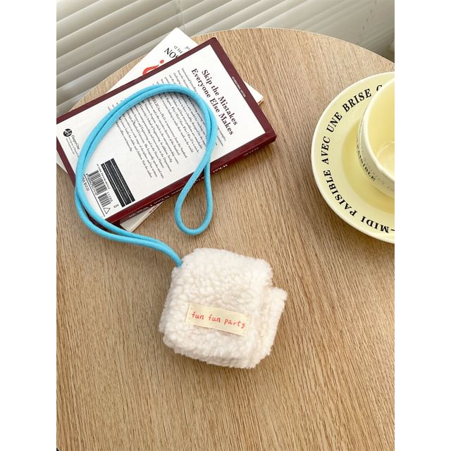 Lettering Applique Chenille AirPods / Pro Earphone Case Skin / Strap / Set (Various Designs)