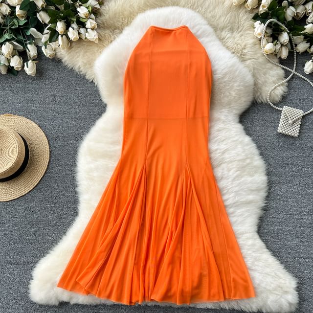 High Rise Smooth Fishtail Maxi Skirt