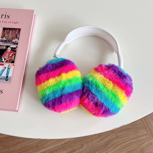 Striped Chenille AirPods Max Earphone Case Skin