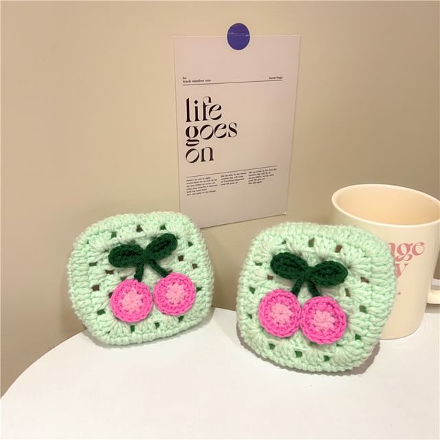 Heart Knit AirPods Max Earphone Case Skin