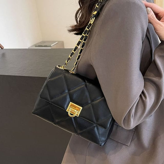 Quilted Flap Shoulder Bag
