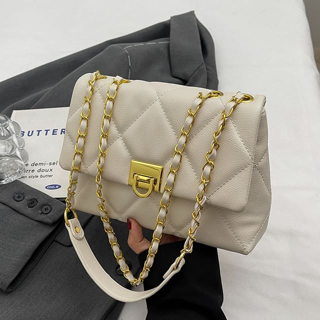 Quilted Flap Shoulder Bag