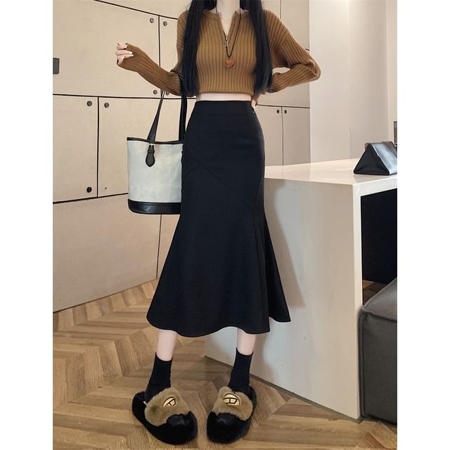 Elegant Mermaid Pencil Skirt with High Waist