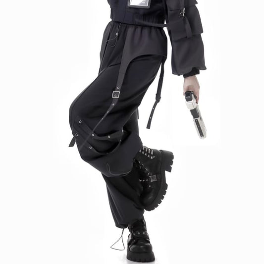 High Waist Wide Leg Cargo Pants