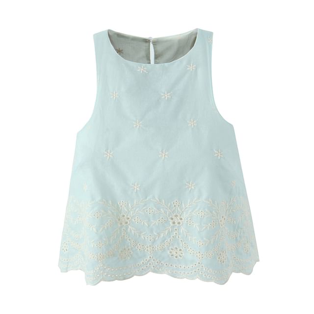 Sleeveless Lace Crop Top & High-Rise A-Line Maxi Skirt