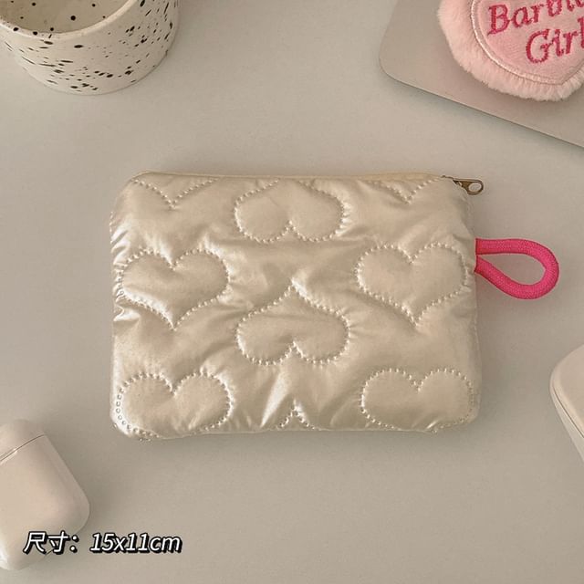 Bow / Heart Faux Leather Sanitary Pouch / Coin Purse (Various Designs)
