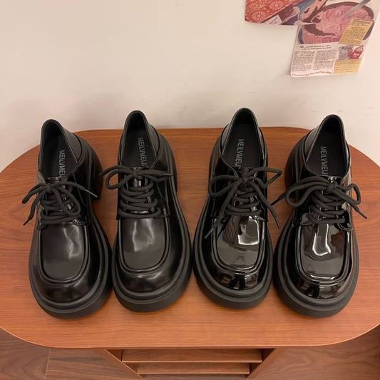 Faux Leather Brogue Lace Ups (Various Designs)