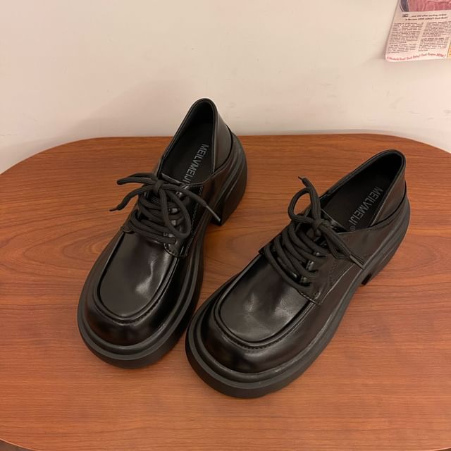 Faux Leather Brogue Lace Ups (Various Designs)