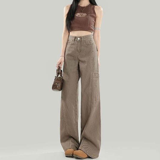High Waist Baggy Cargo Pants (Various Designs)